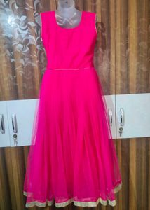 Elegant Pink Ethnic Gown