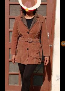Beautiful Jacket  Courtrai Fabric With Some Leathe