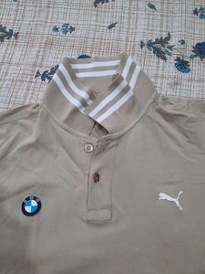 Puma X BMW Khakhi Polo T-shirt