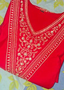 Red Embroidered Full Set (Pakistani Style)