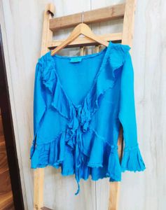 Blue Colour Cotton Top Bust Size-34