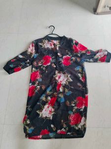 Floral Print Kimono