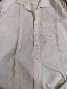 Beige Button-Down Shirt