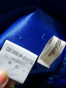 Royal Blue Tulle Gown