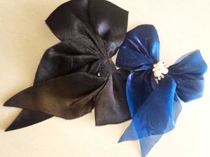 Elegant Satin &amp; Organza Hair Bows