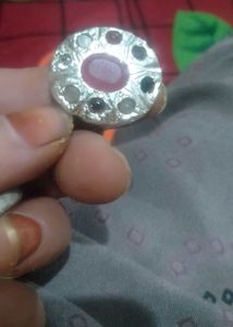 Pic Annie One Maharaja Style  Silver Colour Ring