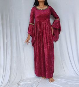Velvet Gown Flared Sleeve 🤩