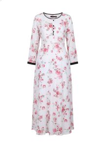 Floral Print Long Sleeve Kurta