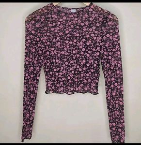 Floral Net Top
