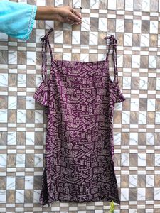 Strapped Short Kurti 💜