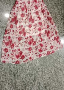 Flower Print Skirt