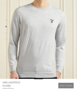 Karl Lagerfeld Gray Sweater