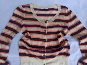 Striped Knit Cardigan