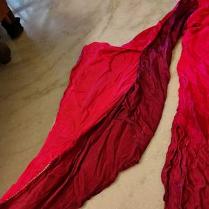 Ombre Silk Kurti with Designer Sleevesb