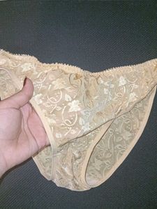 Lacy Beige Nude Panty