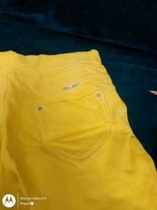 Yellow Pull-On Shorts