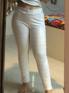 Super Stretchable Comfy White Pants