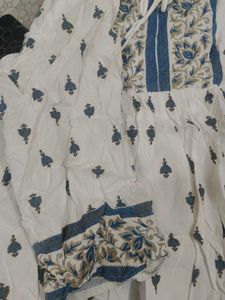 White Printed Kurta