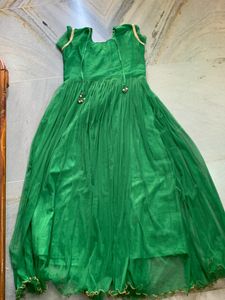 Green Colour Dress For Party Wear