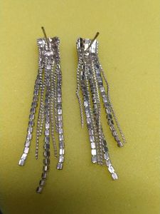 Rhinestone Tassel Earrings