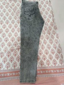 Stylish Charcoal faded jeans