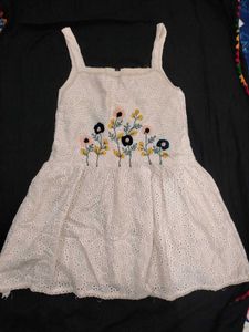 Floral khadi Embroidered Sundress