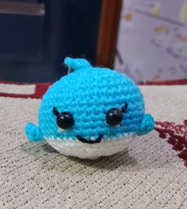 Whale Plushie Keychain