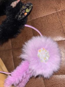 Cotton Candy Fur Bands- Set of 2