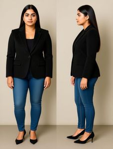Elegant Black Blazer for women winters