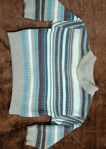 KIDS Striped Knit Pullover