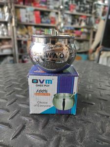Steel Ovm Ghee Pot 1no