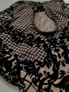 Patterned Bodysuit Top