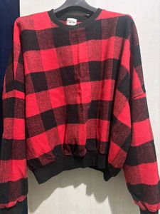 Plus Size Plaid Sweater