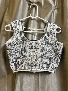 Black White Lehenga Set