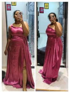 Hot pink gown