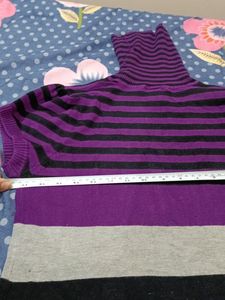 Unused Woman&#39;s Highneck Woolen Top