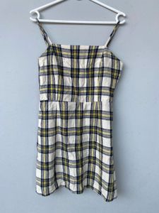 Checked Short Dress