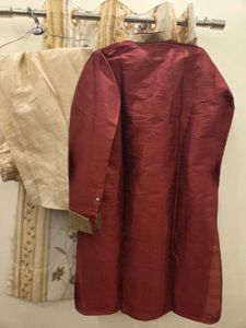 Maroon Kurta Set