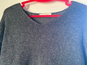 Chocol Raffine Loose Fit Dark Grey Sweater