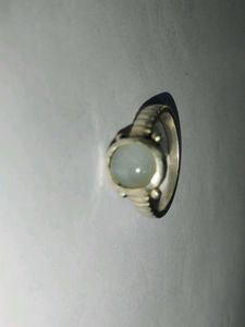 pure Silver Ring with moon stone