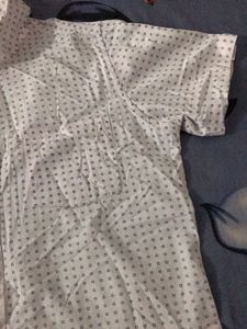 Men&#39;s White Patterned Shirt