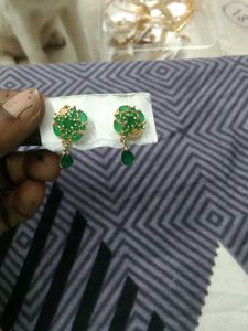 Green Stone Earrings