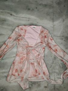 Pink Mesh Top