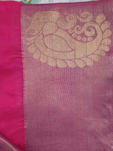 Pink Saree with Blouse