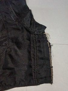 Black Colour Shinny Blouse Festive Wear