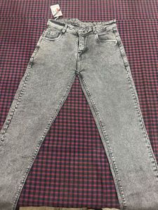 Gray Denim Jeans