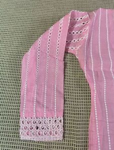 Pink Embroidered Kurta