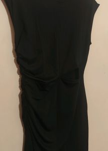 Tokyo Talkies Cutout Black Solid Bodycon Dress