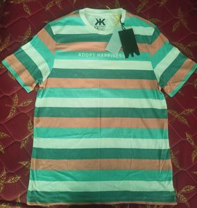 Striped Tee - Adopt Happiness