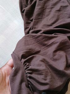 Brown Halter Mini Dress